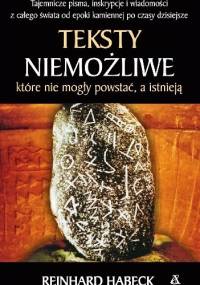 Teksty niemożliwe, które nie mogły powstać, a istnieją - Reinhard Habeck