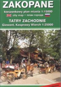 Zakopane. Kieszonkowy plan miasta. 1:15000 Karta