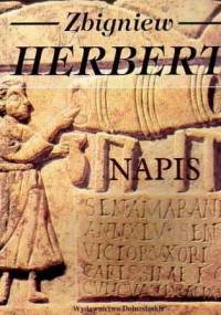 Napis - Zbigniew Herbert