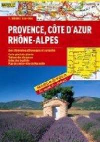 Prowansja, Alpy, Lazurowe Wybrzeże. Mapa Drogowa 1:300 000 - praca zbiorowa