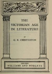 The Victorian Age in Literature - Gilbert Keith Chesterton