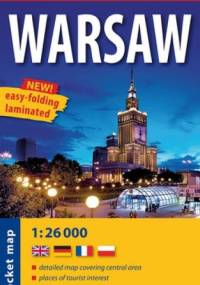 Warsaw. Plan miasta. Kieszonkowy, laminowany. 1:26 000. ExpressMap
