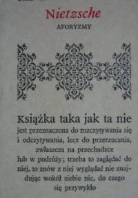 Aforyzmy - Fryderyk Nietzsche