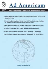 Ad Americam. Vol. XVI (2015)