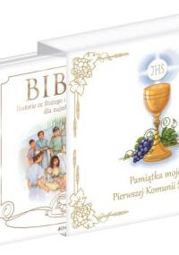 Pamiątka mojej Pierwszej Komunii Świętej + Biblia. Historie ze Starego i Nowego Testamentu dla najmłodszych (komplet)