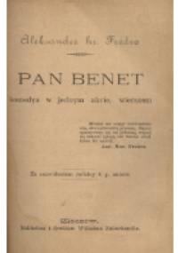 Pan Benet - Aleksander Fredro