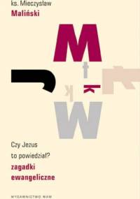 Czy Jezus to powiedział? Zagadki ewangeliczne - Mieczysław Maliński