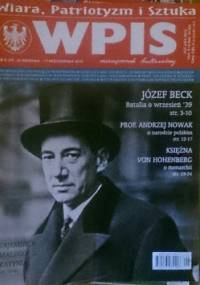 Wpis - miesięcznik kulturalny. Nr 9/2014 - praca zbiorowa