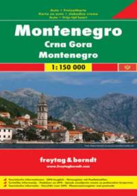 Czarnogóra. Mapa samochodowa