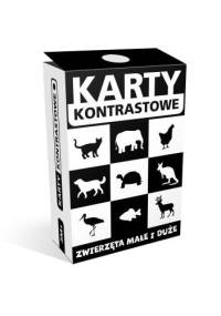 Karty kontrastowe. Zwierzęta małe i duże - praca zbiorowa