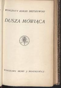 Dusza mówiąca - Wincenty Korab-Brzozowski