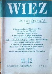 Więź nr 11–12 (67-68), listopad - grudzień 1963 - praca zbiorowa