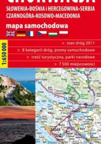 Chorwacja. Słowenia, Bośnia i Hercegowina, Serbia, Czarnogóra, Kosowo, Macedonia.Mapa samochodowa. 1:650 000 Expressmap