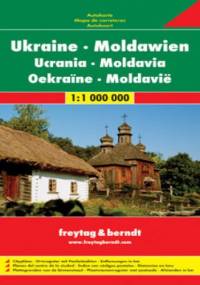 Ukraina, Mołdawia. Mapa samochodowa