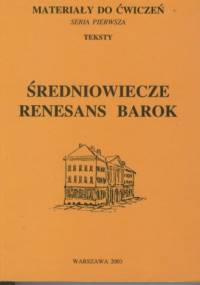 Średniowiecze, renesans, barok