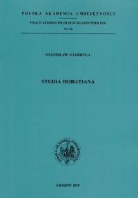 Studia Horatiana - Stanisław Stabryła