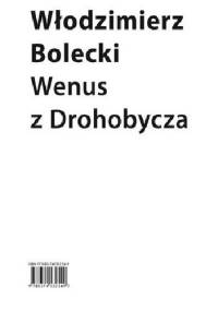 Wenus z Drohobycza - Włodzimierz Bolecki