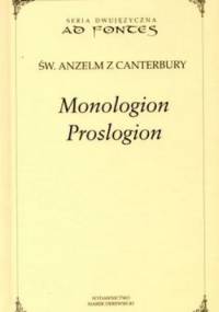 Monologion, Proslogion - Anzelm z Canterbury