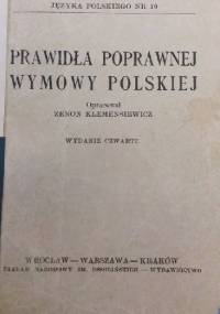 Prawidła poprawnej wymowy polskiej - Zenon Ludwik Klemensiewicz
