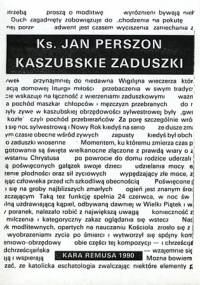Kaszubskie Zaduszki - Jan Perszon