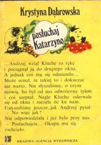 Posłuchaj Katarzyno - Krystyna Dąbrowska