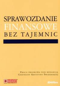 Sprawozdanie finansowe bez tajemnic - Gertruda Krystyna Świderska