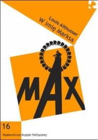 W imię Marksa - Louis Althusser