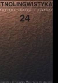 Etnolingwistyka, 24, 2012