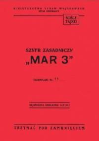 Szyfr zasadniczy „MAR 3” - Marian Zacharski