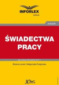Świadectwa pracy - Bożena Lenart, Małgorzata Podgórska
