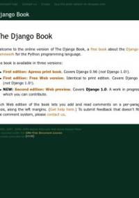 The Django Book - Adrian Holovaty, Jacob Kaplan-Moss