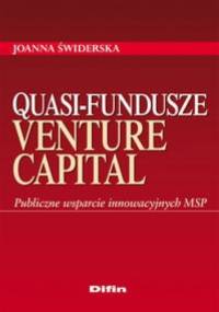 Quasi-fundusze venture capital Publiczne wsparcie innowacyjnych MSP - Quasi-fundusze venture capital