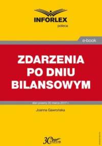 ZDARZENIA PO DNIU BILANSOWYM - Gawrońska Joanna