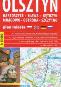 Olsztyn, Bartoszyce, Iława, Kętrzyn, Mrągowo, Ostróda i Szczytno plan miasta. 1: 15 000. ExpressMap - praca zbiorowa