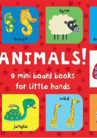 Animals! 9 mini board books for little hands