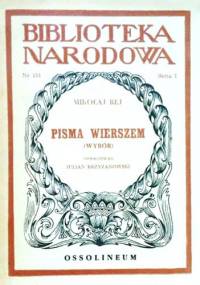 Pisma wierszem. Wybór - Mikołaj Rej