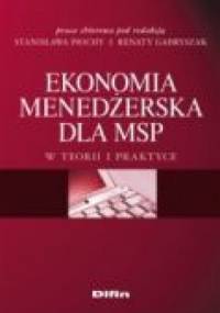 Ekonomia menedżerska dla MSP - Stanisław Piocha