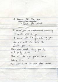 I Wrote This For You - pleasefindthis