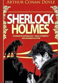 Sherlock Holmes. Tom 1. Studium w Szkarłacie. Znak Czterech. Pies Baskerville’ów - Arthur Conan Doyle