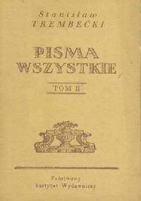 Pisma wszystkie - Tom II - Stanisław Trembecki