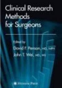 Clinical Research Methods for Surgeons - praca zbiorowa, David F. Penson