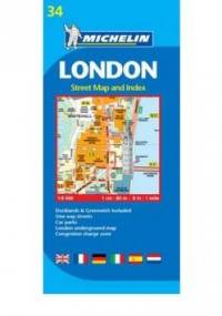 London. Plan miasta. 1:8 000 Michelin