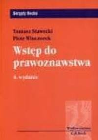 Wstęp do prawoznawstwa - Tomasz Stawecki, Piotr Winczorek