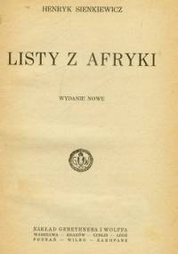 Listy z Afryki - Henryk Sienkiewicz