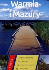 Warmia i Mazury. Mapa turystyczna. 1:250 000 Daunpol