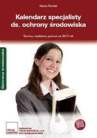 Kalendarz specjalisty ds. ochrony środowiska - Pawlak Marta