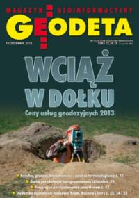 Geodeta. Magazyn geoinformacyjny, nr 10 (221)/2013