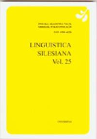 Linguistica Silesiana, vol. 25 - praca zbiorowa