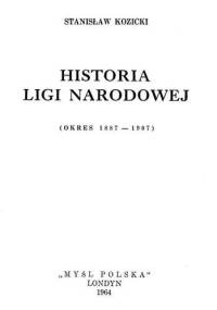 Historia Ligi Narodowej - Stanisław Kozicki