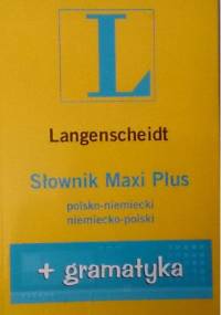 Słownik Maxi Plus polsko-niemiecki, niemiecko-polski + gramatyka